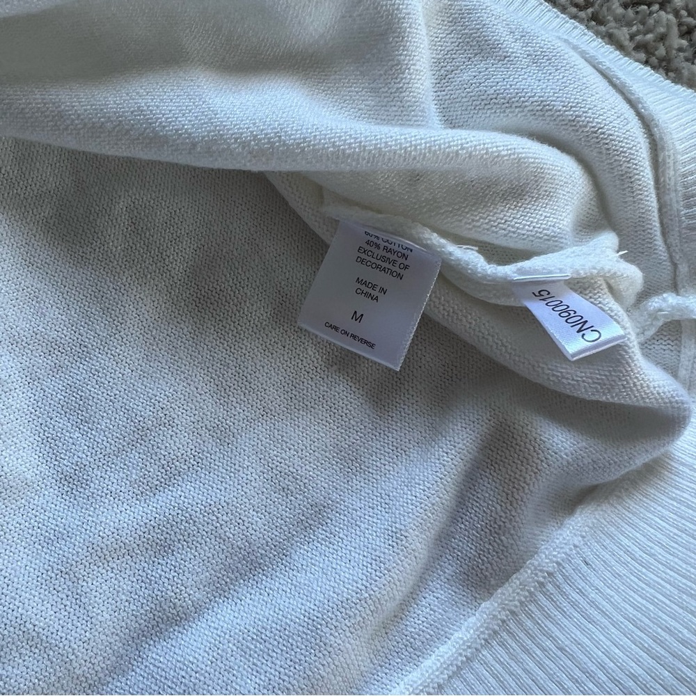 NEW YORK & COMPANY | Sequin Sweater Top Polka Dot - Picture 11 of 11